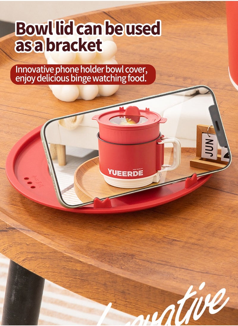 Mini Multifunctional Rice Cooker,Foldable Handle,Portable Cooking Pot Non-Stick Cooker Multifunctional Rice Cooker Electric Hot Pot Home Office Outdoor Use