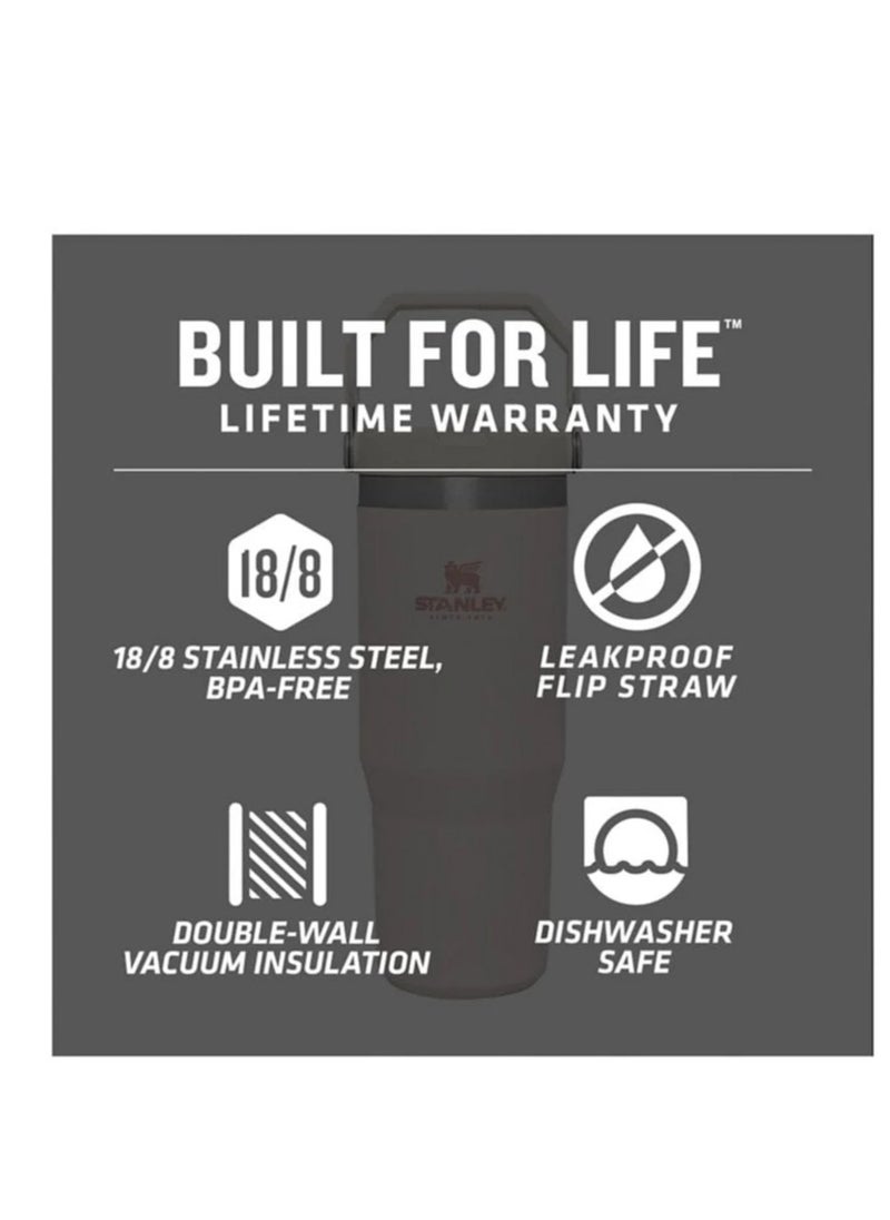 Stanley Ice Flow Stainless Steel Tumbler Vacuum Insulated Water Bottle for Home Office or Car Reusable Cup Straw Leakproof Flip