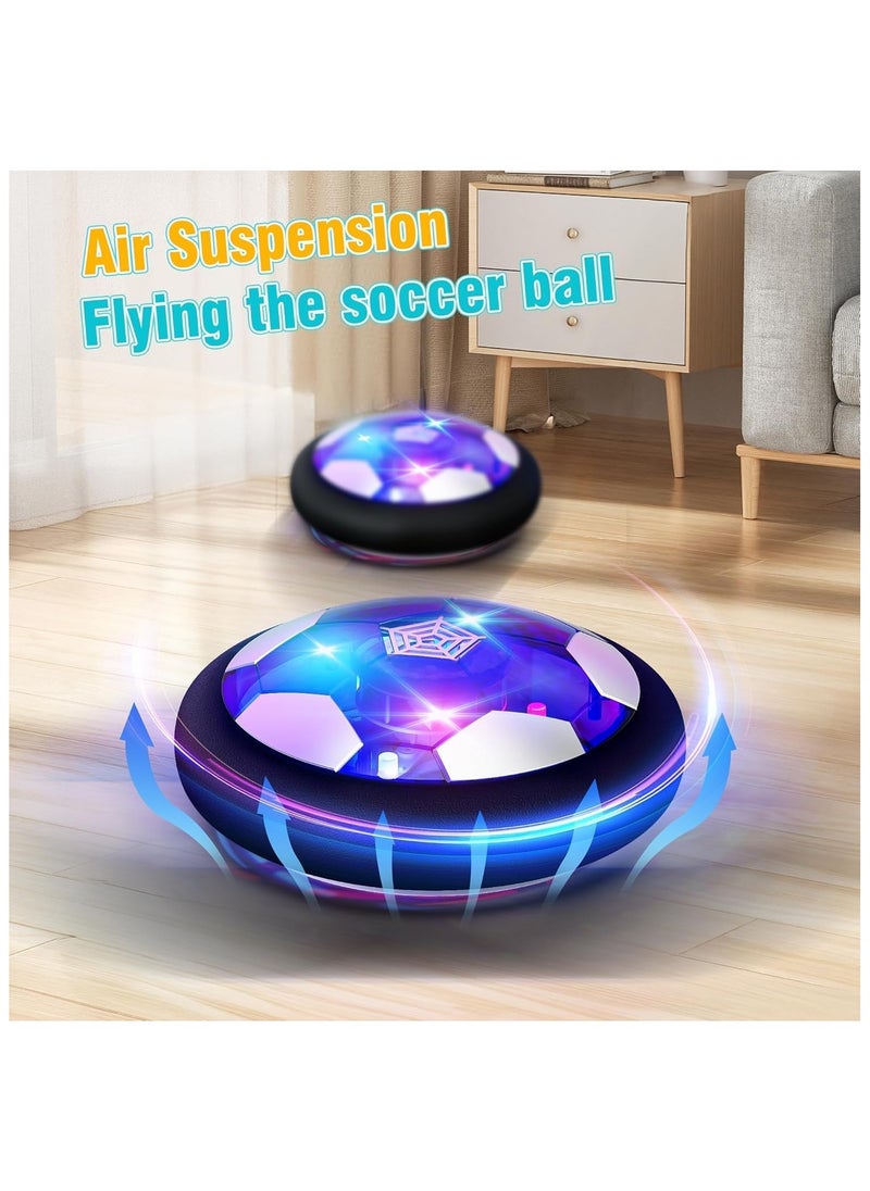 Hover Soccer Ball Toys Original for Boys Girls USB Charge Floating Soccer Ball with Led Lights and Foam Bumper Indoor Air Football Game Birthday Gifts for Kids 3-12 Year