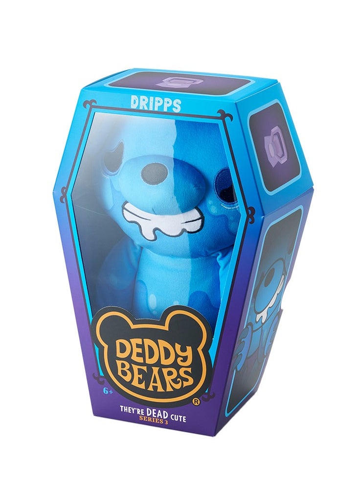 Deddy Bears Lil'Coffin Dodgers Dripps Large Soft & Cuddly 30cm Novelty Plush Toy, Coffin Box with Death Certificate, Series 3 Limited Edition