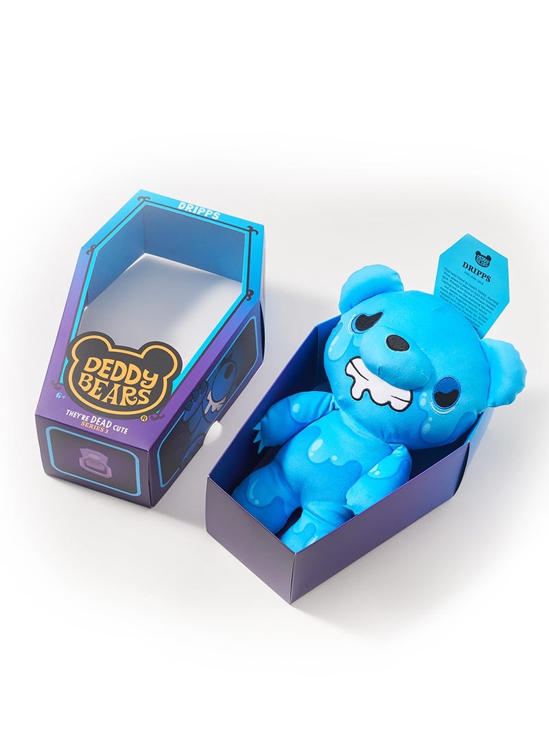 Deddy Bears Lil'Coffin Dodgers Dripps Large Soft & Cuddly 30cm Novelty Plush Toy, Coffin Box with Death Certificate, Series 3 Limited Edition