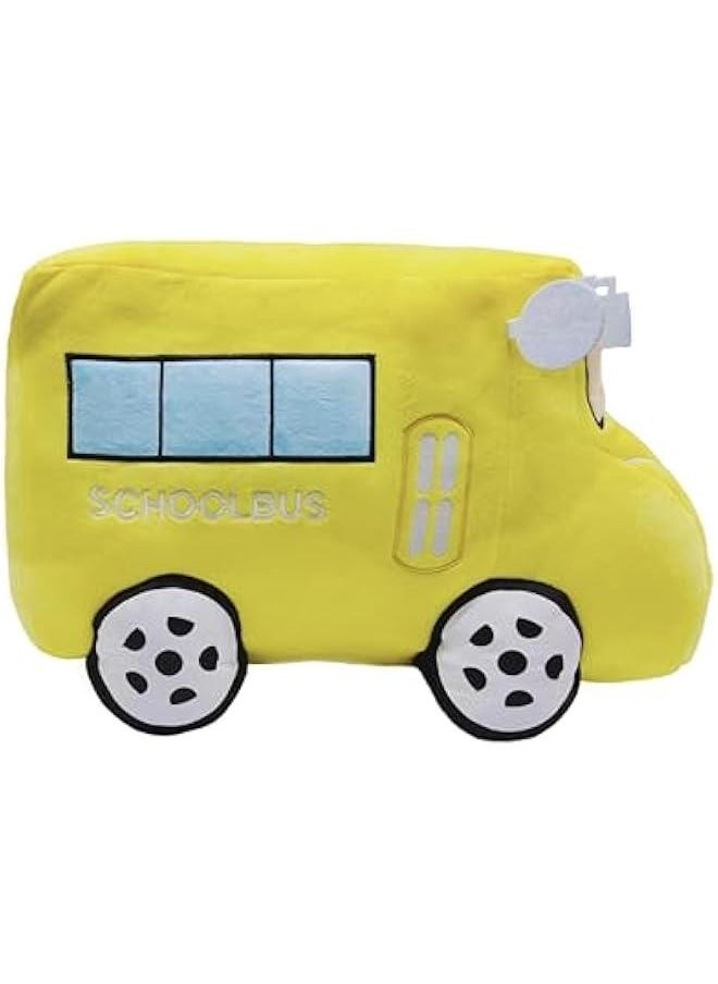 Soft Plush School Bus Stuffed Car Toy Super Cute Yellow Truck plushie  Gifts for Kids or Birthday Party 11 Inches