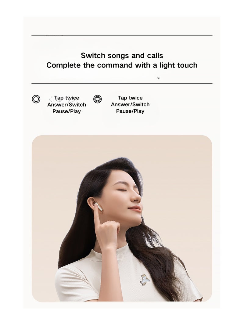Zero CAT Earbuds Siamese Cat-Inspired Design with High-Quality Sound Bluetooth 5.3 Long Battery Life Waterproof AI Noise Reduction and Game Mode Perfect for Music Lovers and Fashion Enthusiasts White (Siamese cat)