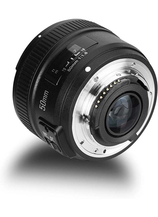 YONGNUO YN50mm F1.8N Standard Prime Lens, Large Aperture Auto Manual Focus AF MF for Nikon DSLR Cameras