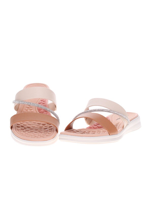 Modare Ladies Flat Sandals Tan | Made In Brazil
