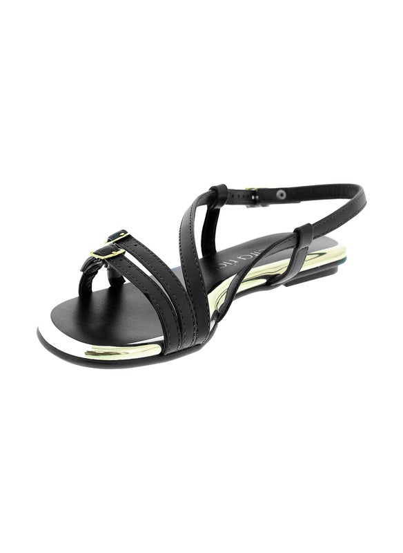 Beira Rio Ladies Flat Sandals Black | Made In Brazil