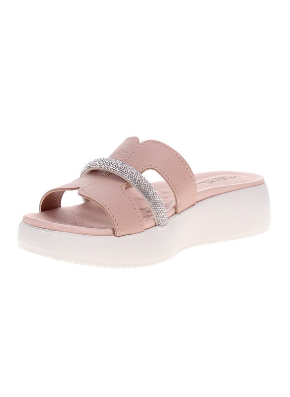 Modare Ladies Flat Sandals Beige | Made In Brazil