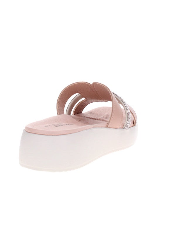 Modare Ladies Flat Sandals Beige | Made In Brazil