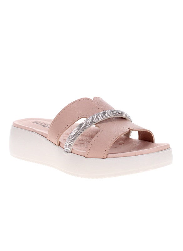 Modare Ladies Flat Sandals Beige | Made In Brazil