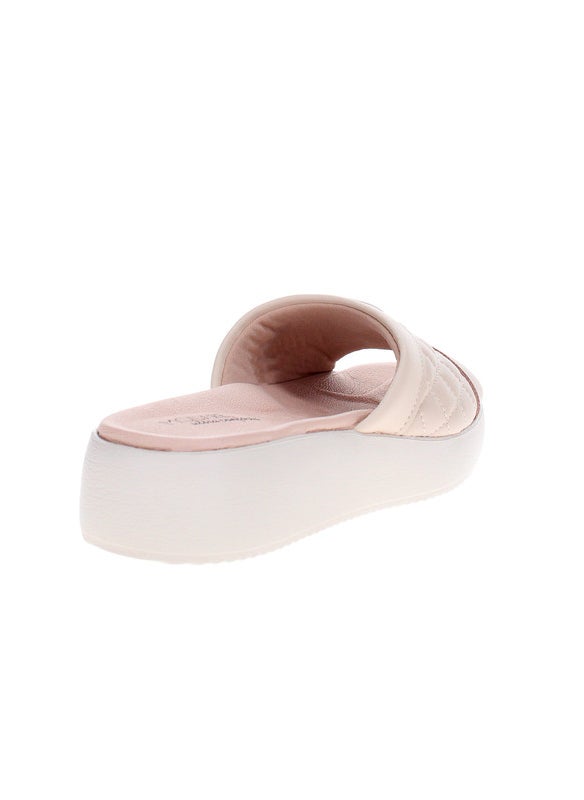 Modare Ladies Flat Sandals Beige | Made In Brazil