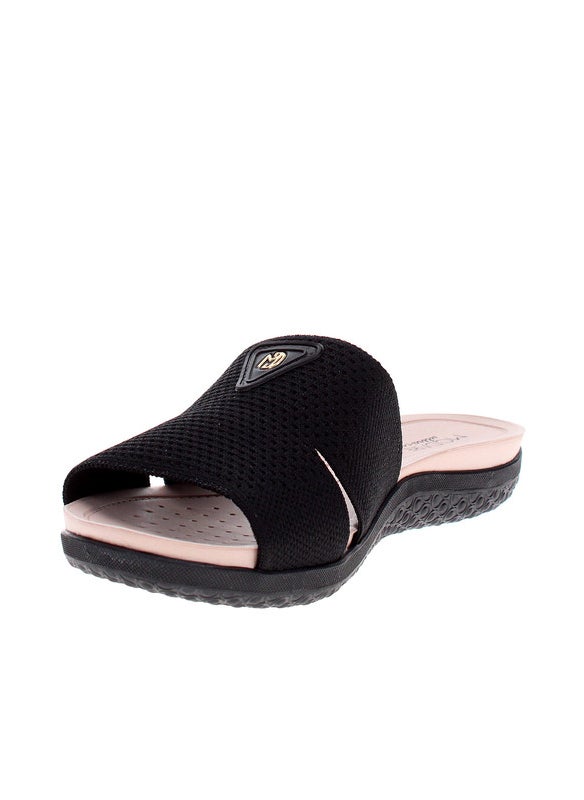 Modare Ladies Flat Sandals Black | Made In Brazil