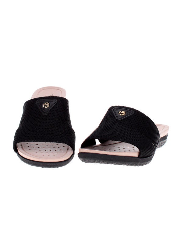 Modare Ladies Flat Sandals Black | Made In Brazil