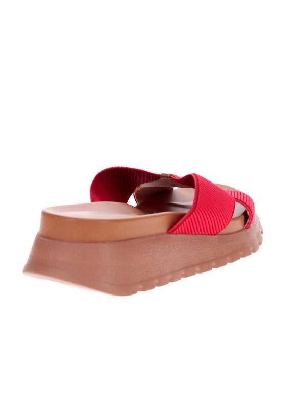 Modare Ladies Flat Sandals Red | Made In Brazil