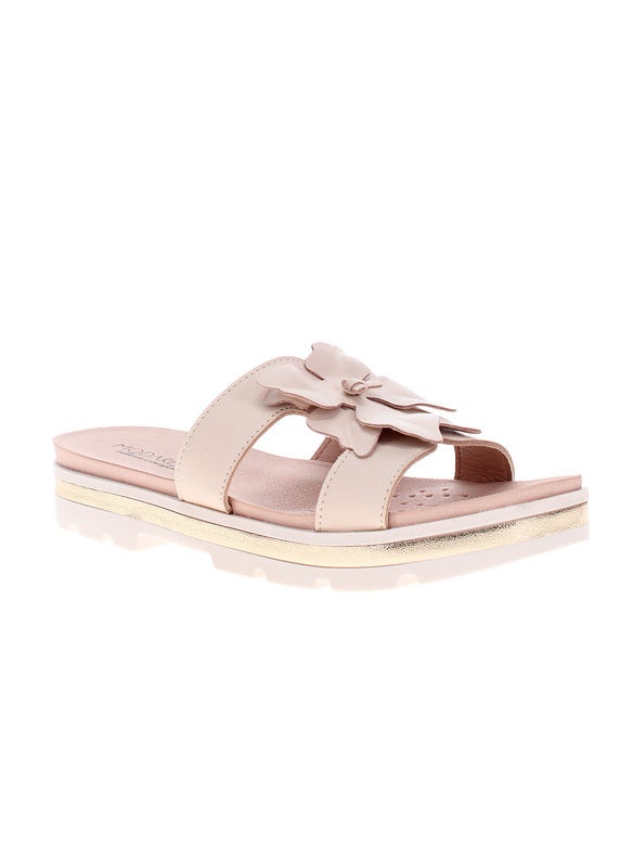 Modare Ladies Flat Sandals Beige | Made In Brazil