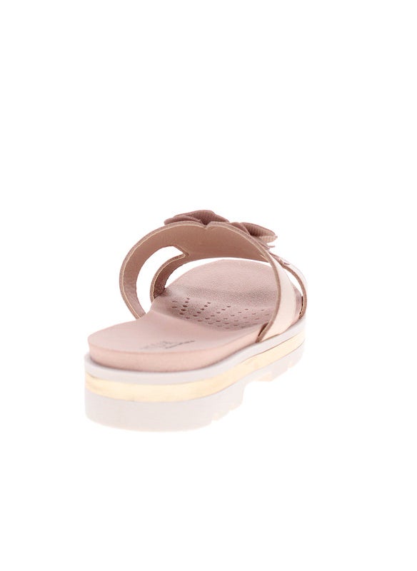 Modare Ladies Flat Sandals Beige | Made In Brazil