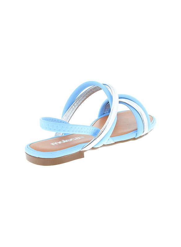 Moleca Ladies Flat Sandals Blue | Made In Brazil