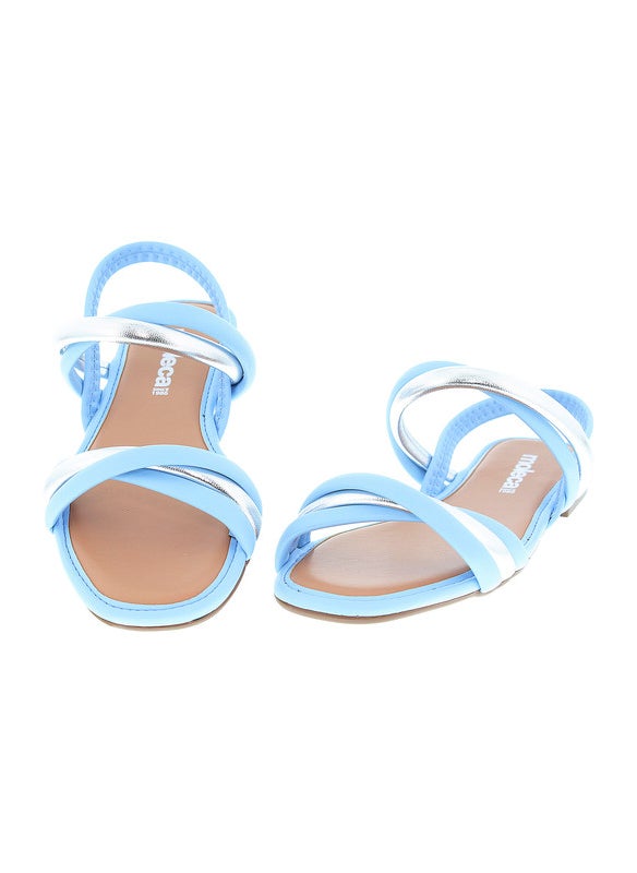 Moleca Ladies Flat Sandals Blue | Made In Brazil