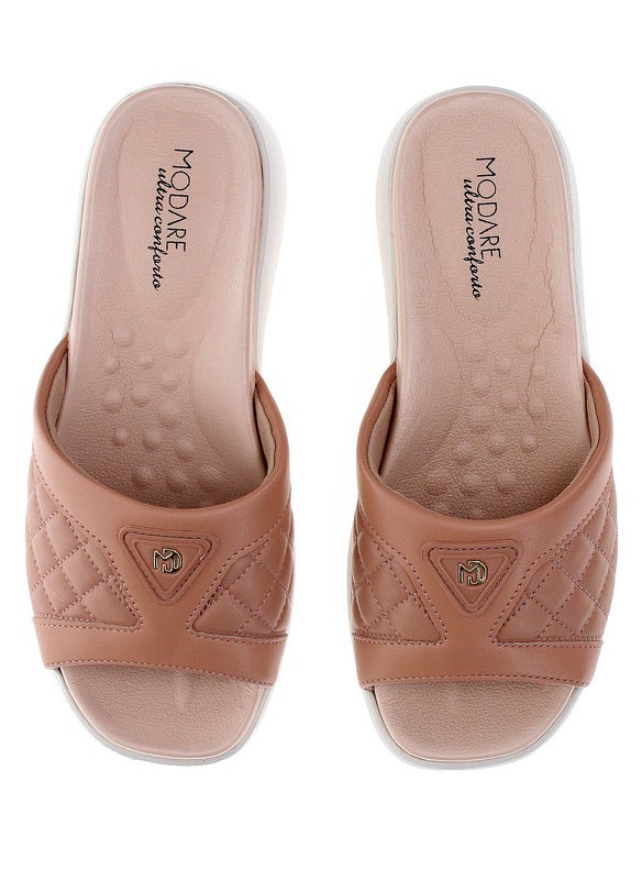 Modare Ladies Flat Sandals Nude | Made In Brazil