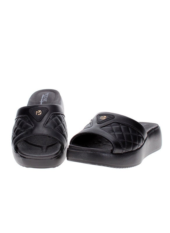Modare Ladies Flat Sandals Black | Made In Brazil