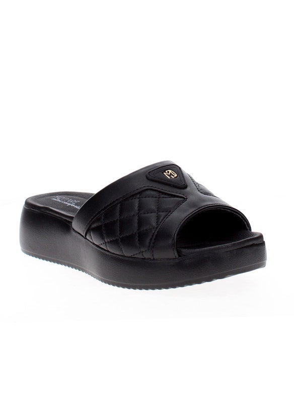 Modare Ladies Flat Sandals Black | Made In Brazil