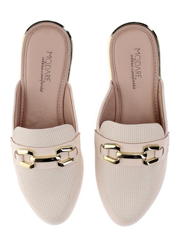 Modare Ladies Flat Sandals Beige | Made In Brazil