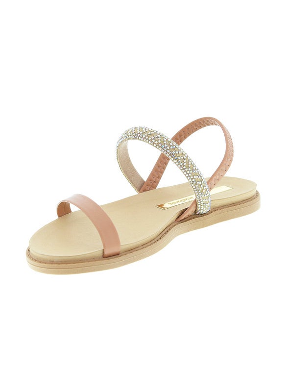 Moleca Ladies Flat Sandals Nude | Made In Brazil