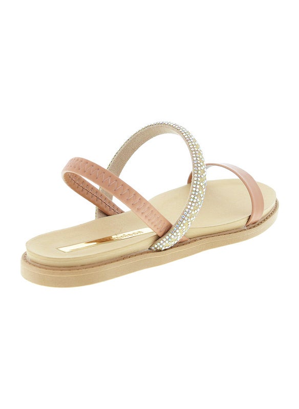 Moleca Ladies Flat Sandals Nude | Made In Brazil