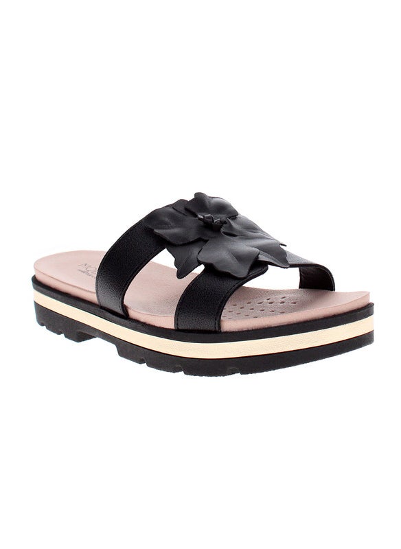 Modare Ladies Flat Sandals Black | Made In Brazil