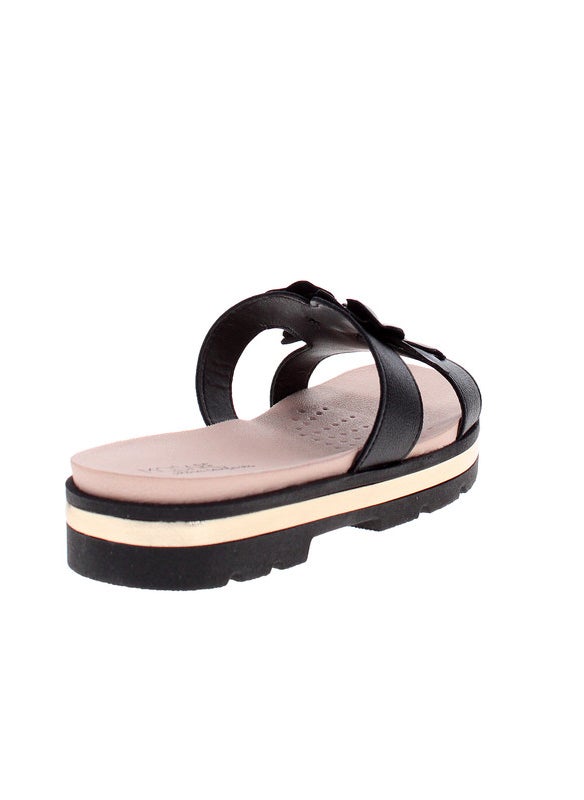 Modare Ladies Flat Sandals Black | Made In Brazil