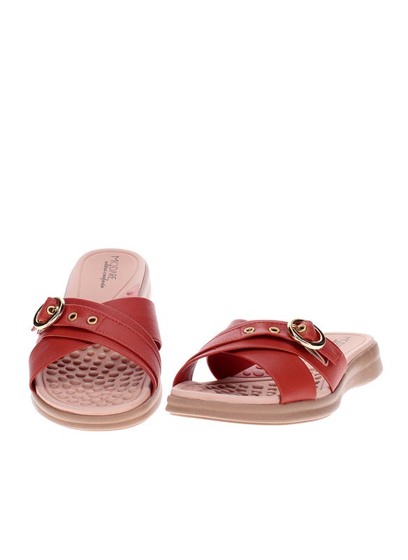 Modare Ladies Flat Sandals Orange | Made In Brazil