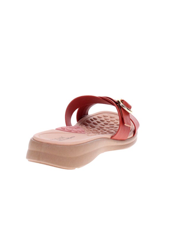Modare Ladies Flat Sandals Orange | Made In Brazil