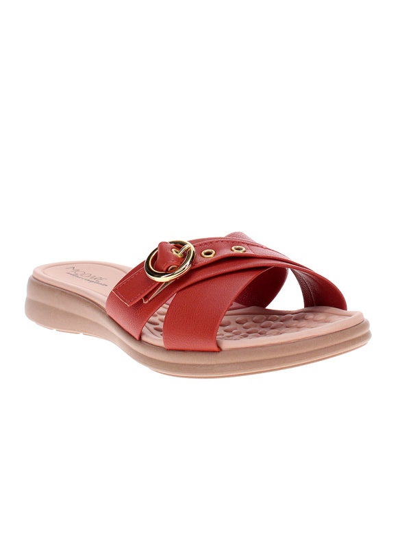 Modare Ladies Flat Sandals Orange | Made In Brazil
