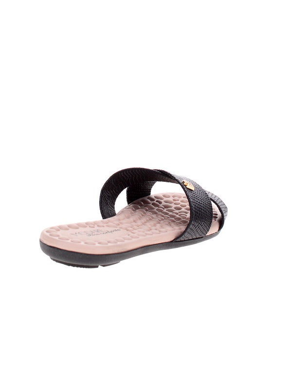 Modare Ladies Flat Sandals Black | Made In Brazil