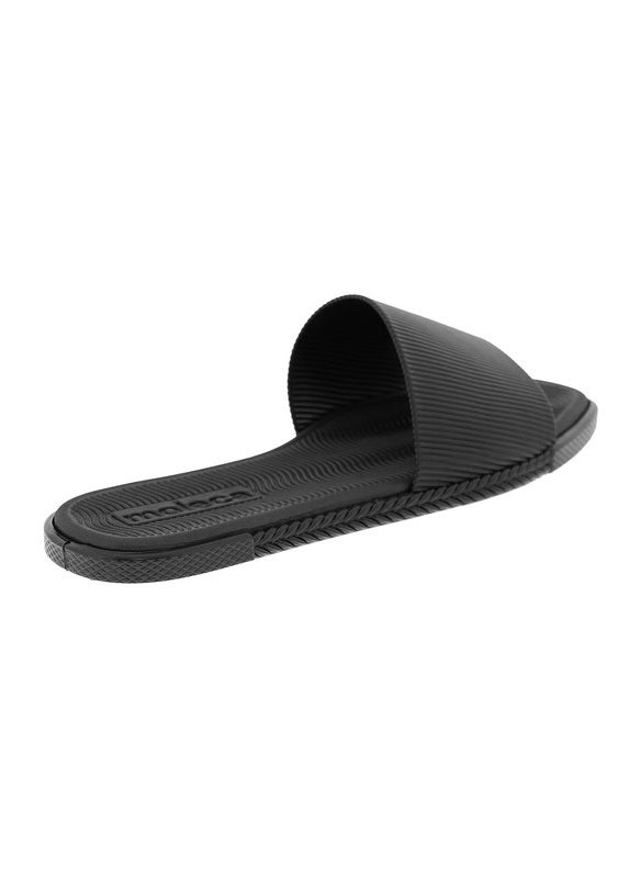 Moleca Ladies Flat Sandals Black | Made In Brazil