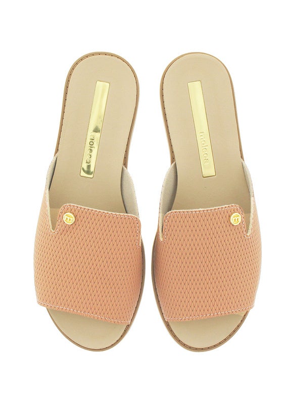 Moleca Ladies Flat Sandals Nude | Made In Brazil