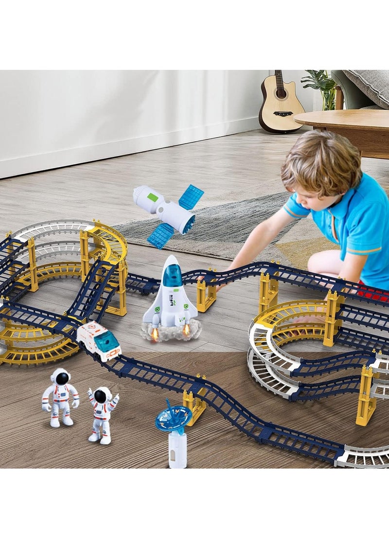 Railcar,Space Orbit Set,Exciting Toy for Boys and Girls,The to Stimulate Imagination and Have Fun with Spaceships