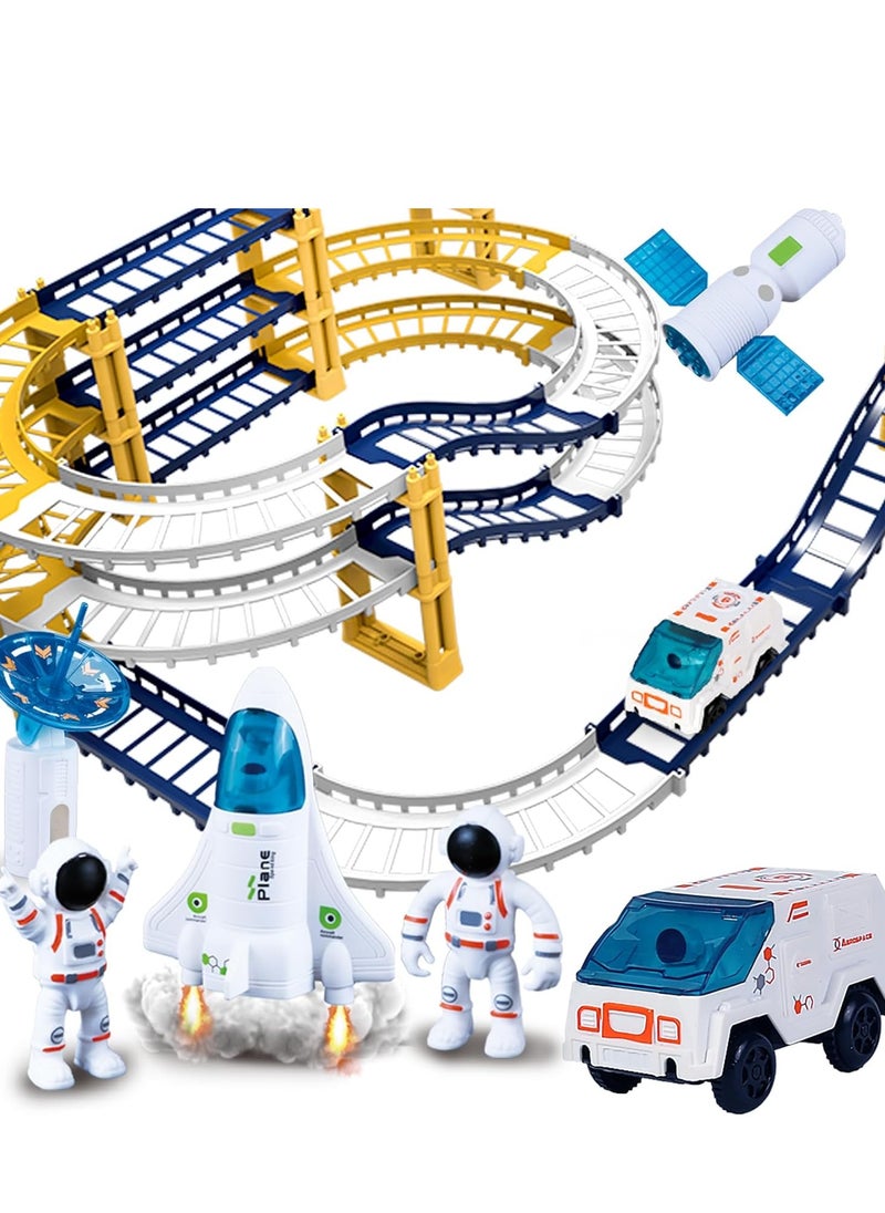 Railcar,Space Orbit Set,Exciting Toy for Boys and Girls,The to Stimulate Imagination and Have Fun with Spaceships