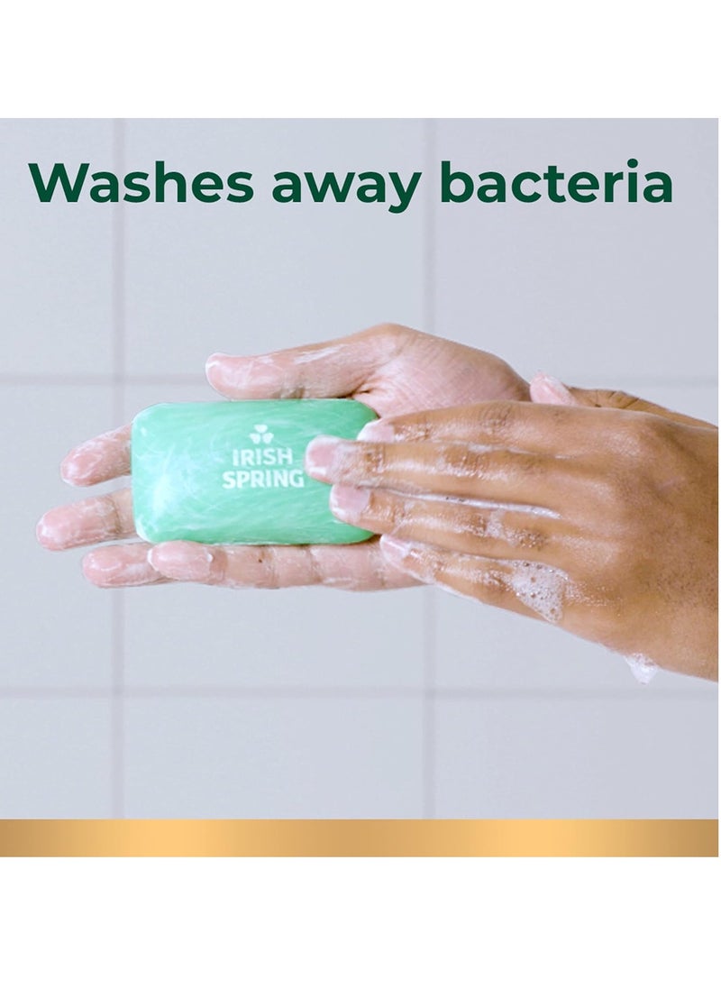 Irish Spring Icy Blast Bar Soap for Men, Mens Soap, Smell Fresh and Clean 12 Hours, Men Bars Washing Hands Body, Mild Skin, Recyclable Carton, 24 Pack, 3.7 Oz