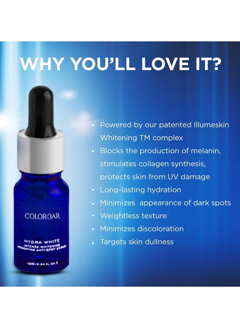 Hydra White Anti Spot Serum 10ml Instant Intense Hydration Illuminates Skin 4D Action Weightless Texture