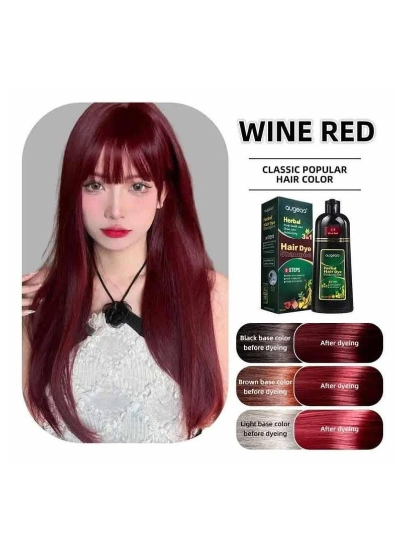 Augeas hair dye shampoo C-5 wine red