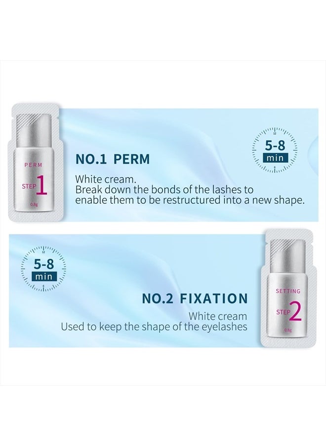Fast Perm Lash Lift Kit Eyelash Perm Kit Perm&Setting Lotion (Quantity: 2×5 Packs)