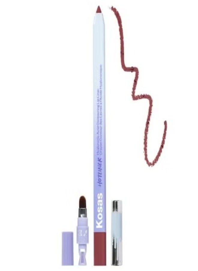 Kosas Hotliner Precise Contouring Lip Liner with Hyaluronic Acid -  Beyond - Cool Rosy Mauve 0.02 oz