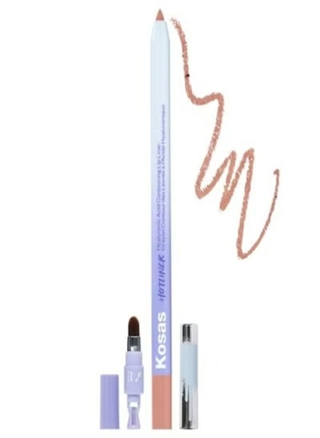 Kosas Hotliner Precise Contouring Lip Liner with Hyaluronic Acid -  100 - Neutral Pink Beige 0.02 oz