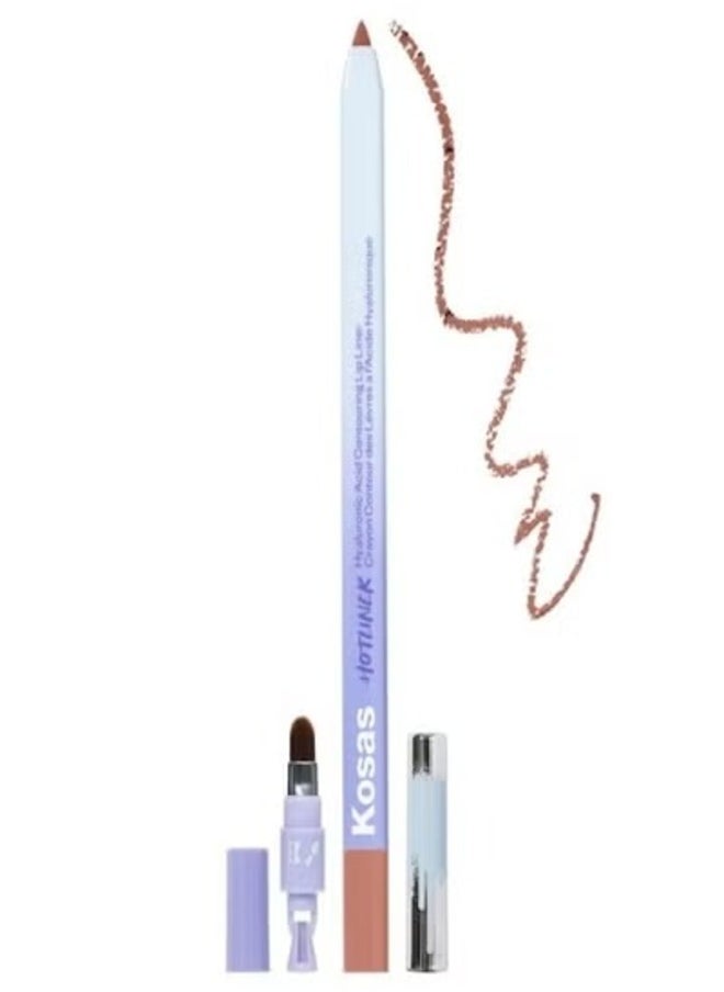 Kosas Hotliner Precise Contouring Lip Liner with Hyaluronic Acid - Max - Warm Peachy Beige 0.02 oz