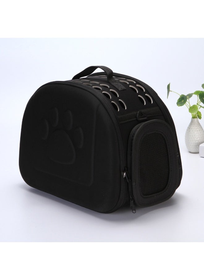 Lovely Floral Breathable Outdoor Carrier Bag Black Myard