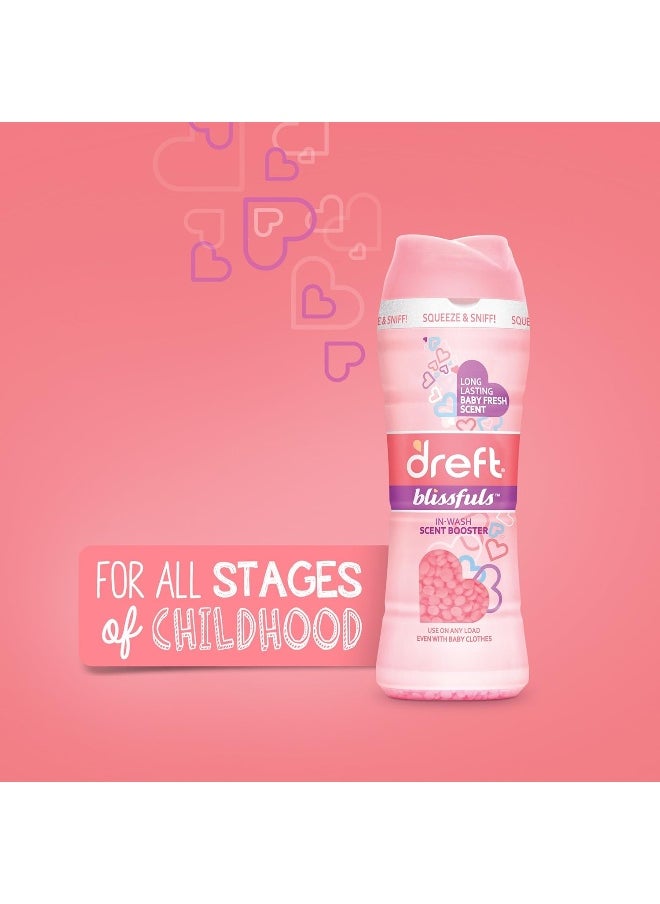 Dreft Blissfuls Laundry Scent Booster Beads for Washer, Baby Fresh Scent, 14.8 Oz