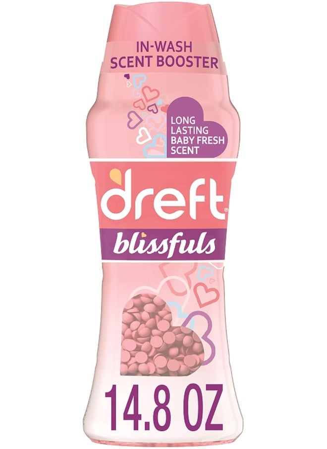 Dreft Blissfuls Laundry Scent Booster Beads for Washer, Baby Fresh Scent, 14.8 Oz