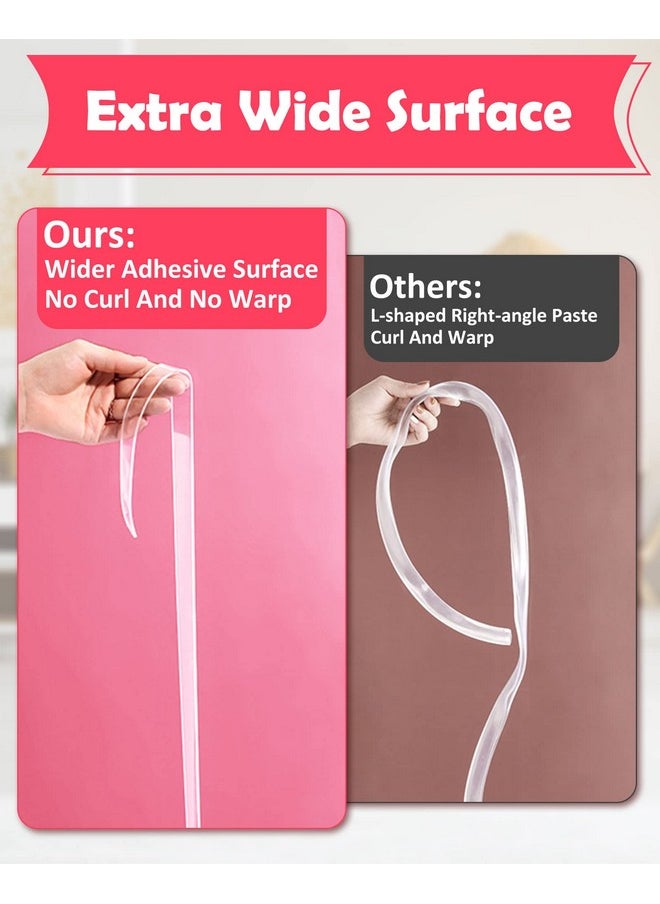 Baby Proofing, Clear Edge Protector Strip, Soft Corner Protectors For Kids, Baby Child Safety Corner Guards For Furniture Against Sharp Corners For Tables, Drawers, Sink, Wall 1.2In X 9.84Ft