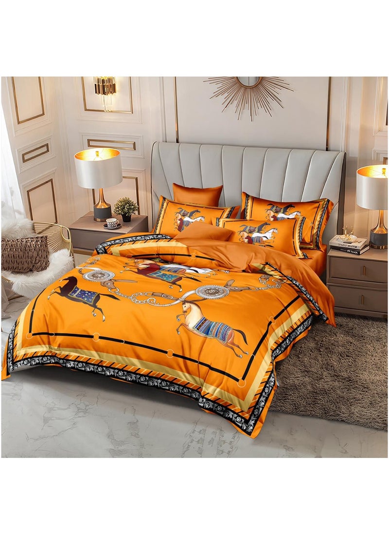 Deluxe Bedding 6-Piece Duvet Cover Set