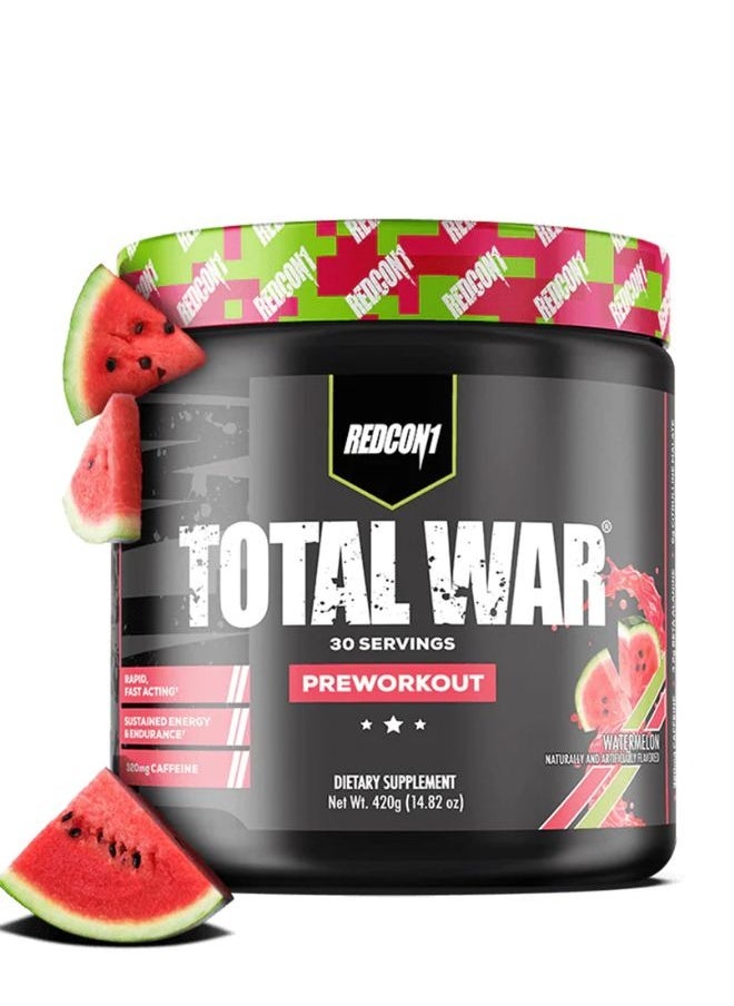 Total War Pre -Workout, Watermelon Flavour, 30 Servings